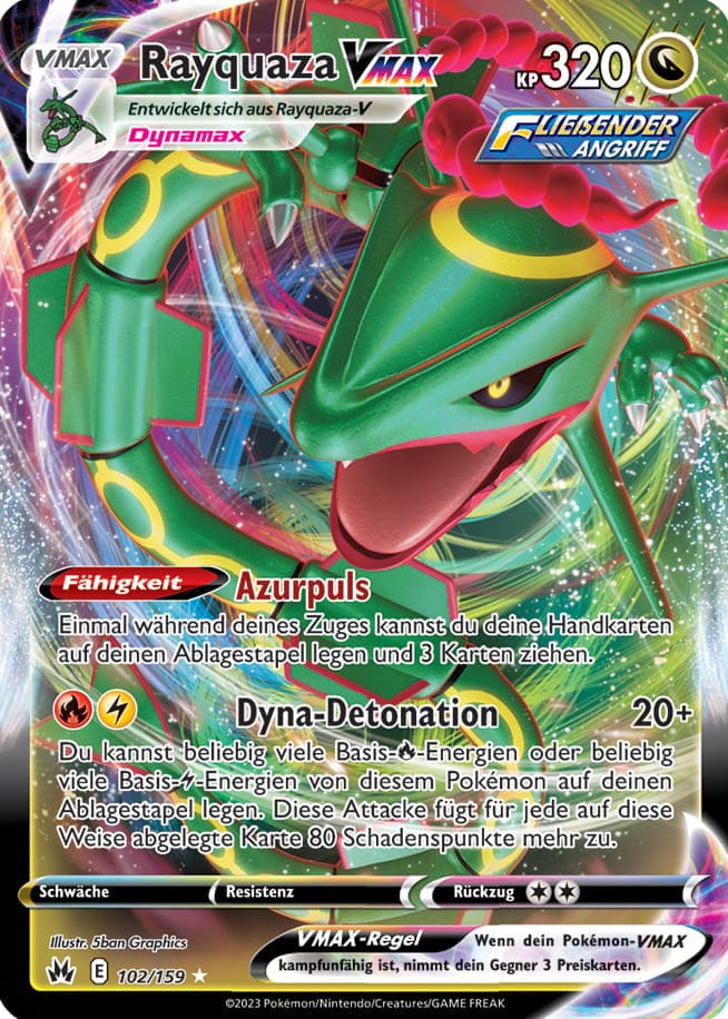 CRZ 102/159 Rayquaza Vmax