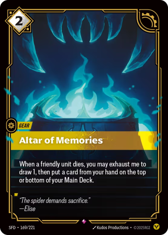 SFD 169/221 - Altar of Memories (foil)