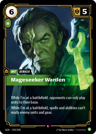 OGN 070/298 - Mageseeker Warden (foil)