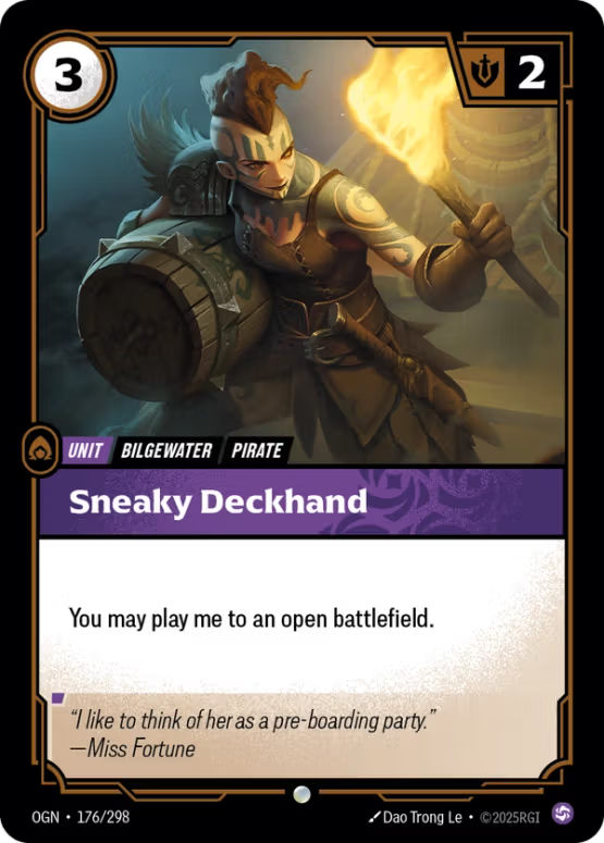 OGN 176/298 - Sneaky Deckhand