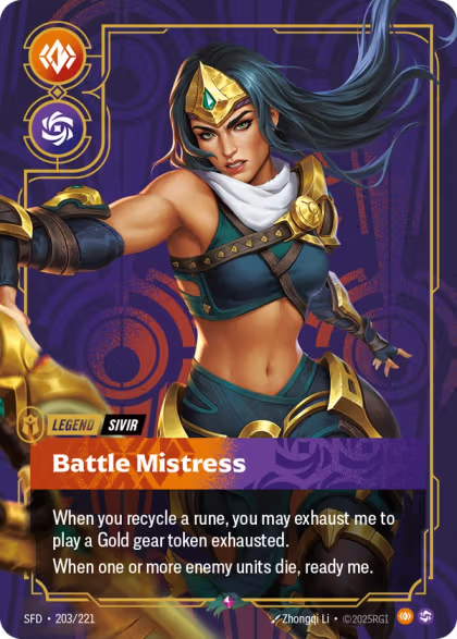 SFD 203/221 - Battle Mistress (foil)