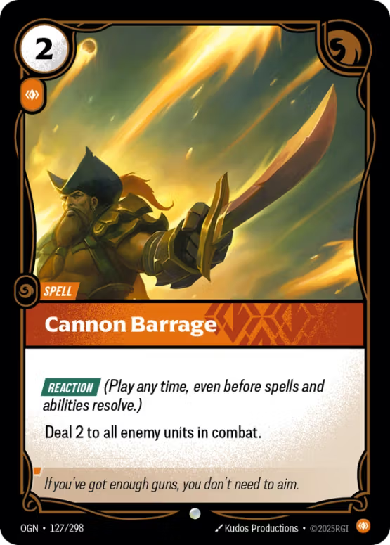 OGN 127/298 - Cannon Barrage