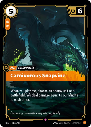 OGN 149/298 - Carnivorous Snapvine (foil)