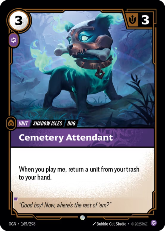 OGN 165/298 - Cemetery Attendant
