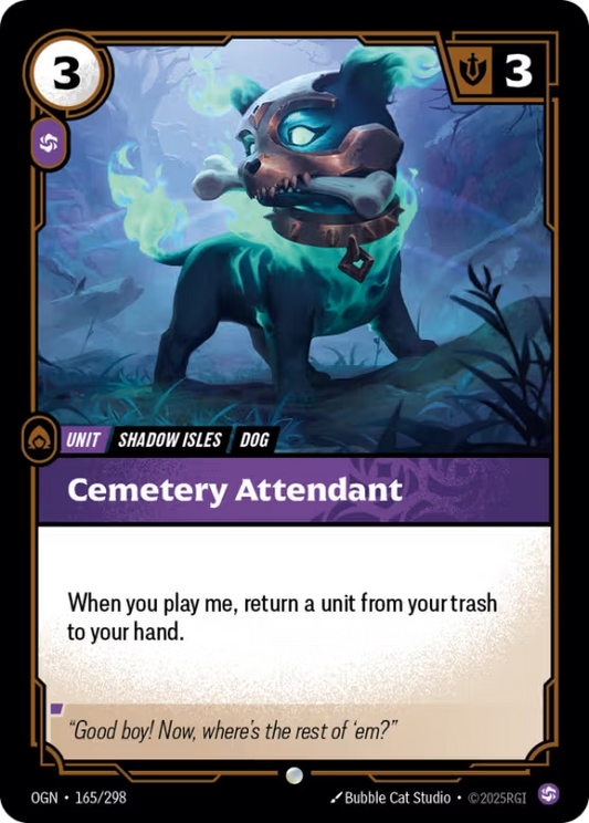 OGN 165/298 - Cemetery Attendant