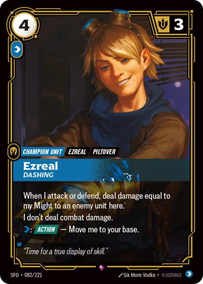 SFD 082/221 - Ezreal Dashing (foil)