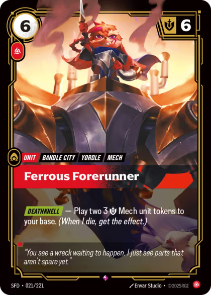 SFD 021/221 - Ferrous Forerunner (foil)