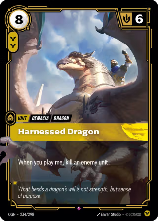 OGN 234/298 - Harnessed Dragon (foil)
