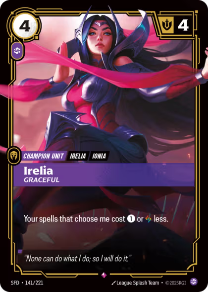 SFD 141/221 - Irelia Graceful (foil)