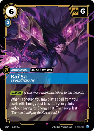 OGN 112/298 - Kai'sa: Evolutionary (foil)