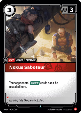 OGN 018/298 - Noxus Saboteur