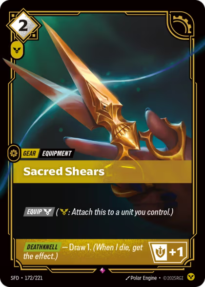 SFD 172/221 - Sacred Shears (foil)