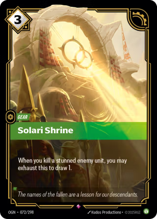 OGN 072/298 - Solari Shrine (foil)
