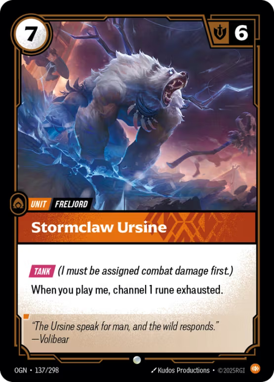 OGN 137/298 - Stormclaw Ursine