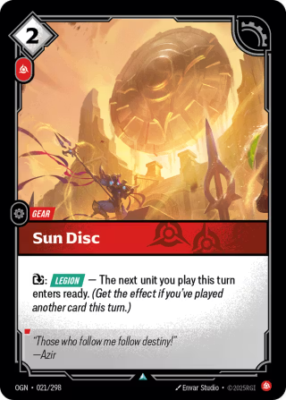 OGN 021/298 - Sun Disc