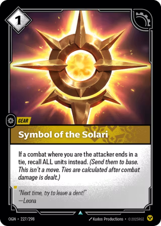 OGN 227/298 - Symbol of the Solari