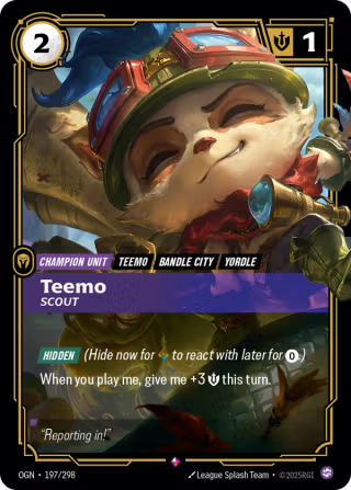 OGN 197/298 - Teemo (foil)