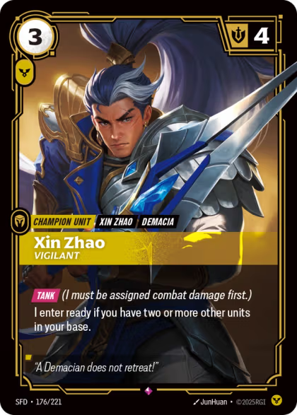 SFD 176/221 - Xin Zhao, Vigilant (foil)